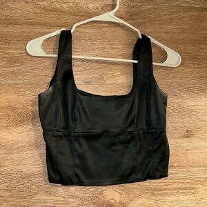 Wilfred free: black satin tank